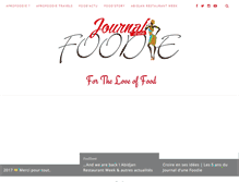 Tablet Screenshot of journaldunefoodie.com